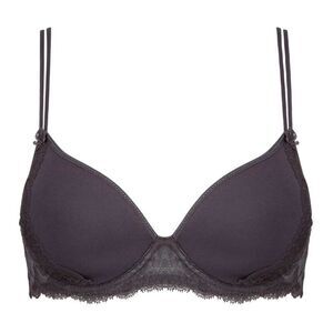 Simone Perele Promesse 3D Plunge Bra in Anthracite Size 32F 32DDD